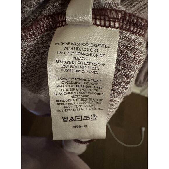 We The Free People Top ‘Winter Sun’ Tunic Billowy Tie Sleeve Purple Size XS - Picture 6 of 7